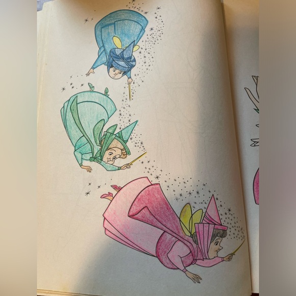 Colored pgs of Princess Aurora and fairy Godmother’s Maryweather,Flora & Fauna. - Picture 2 of 2